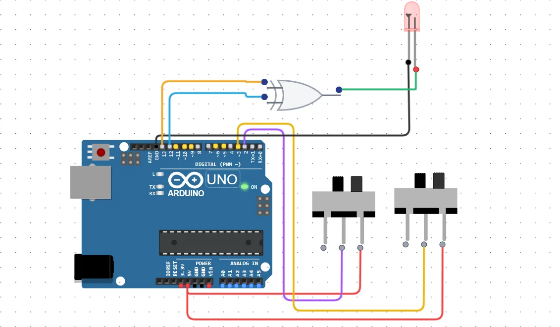 XOR GATE  CONNECTIONS