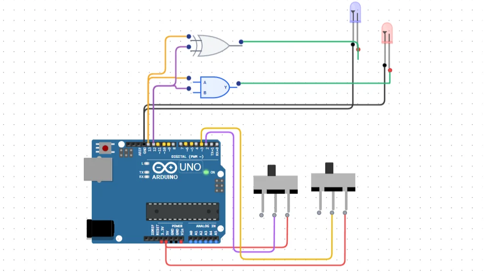 Half Adder connection