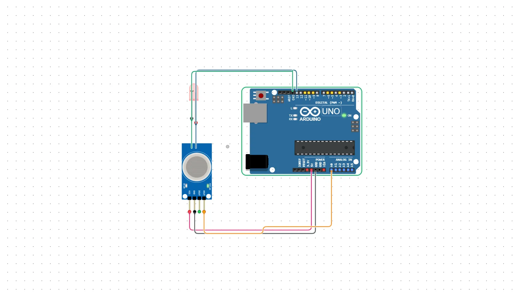 MQ2 gas sensor integration with Arduino